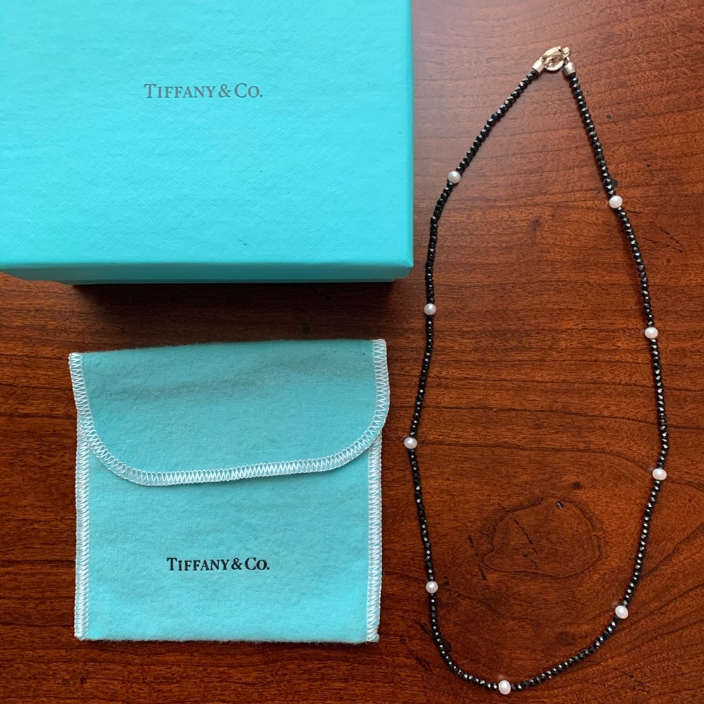 Tiffany & Co Black Spinel & Freshwater Pearl